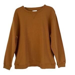 Taylor Stitch The Fillmore Crewneck pullover sweatshirt In Saffron Terry XXL